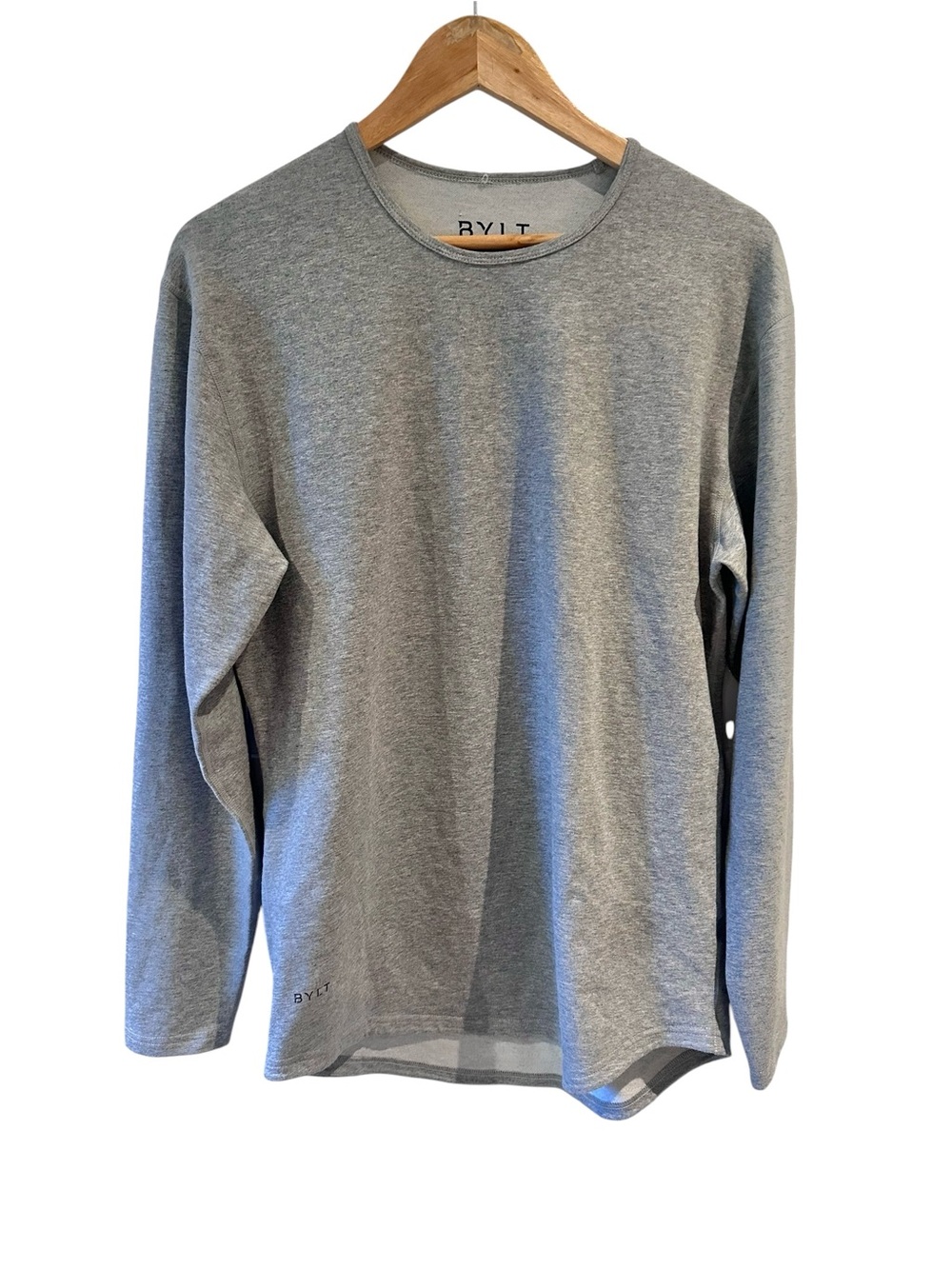 BYLT Drop-Cut Long Sleeve LUX Gray Size Large